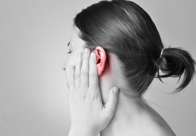 Woman-suffering-from-Chronic-Ear-Infections